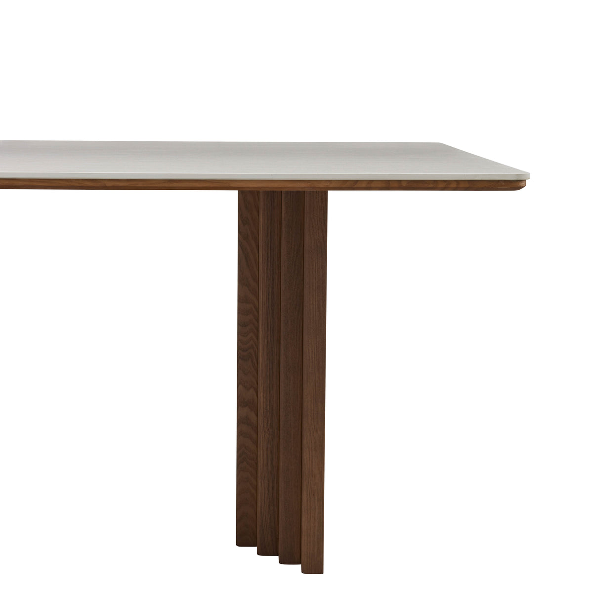 Side leg view of the Arcadian Dining Table