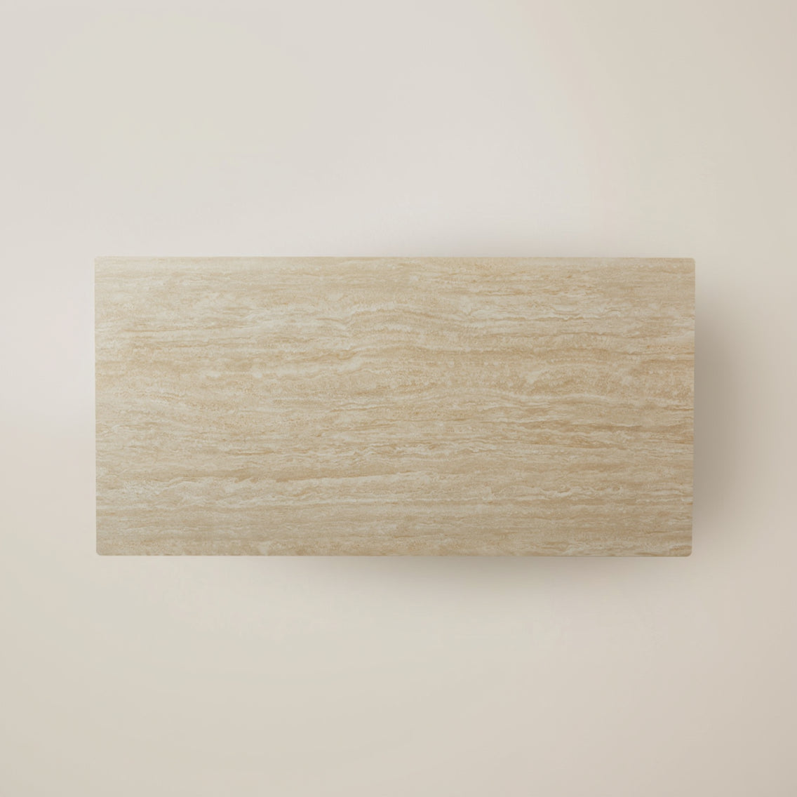 Ardella Dining Table travertine pattern details shoot taken from the top