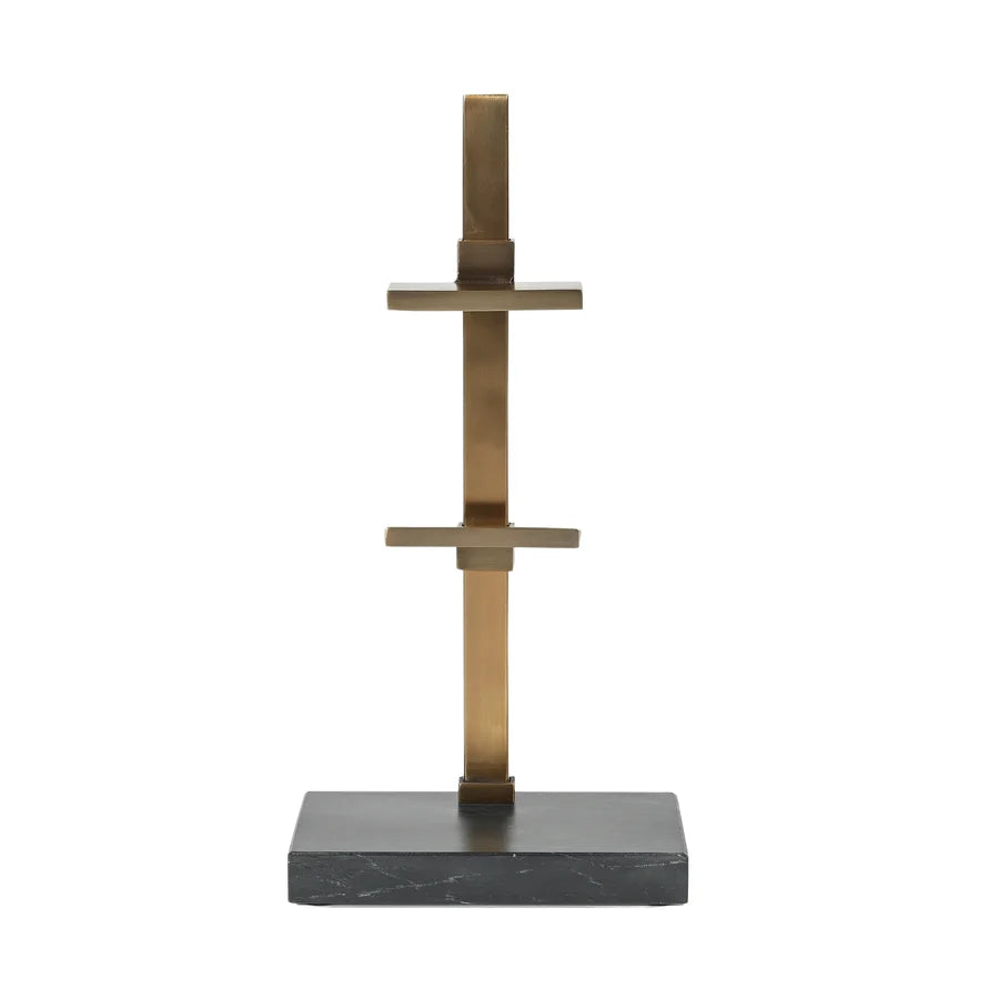 Arvessa marble and brass display easel, front view