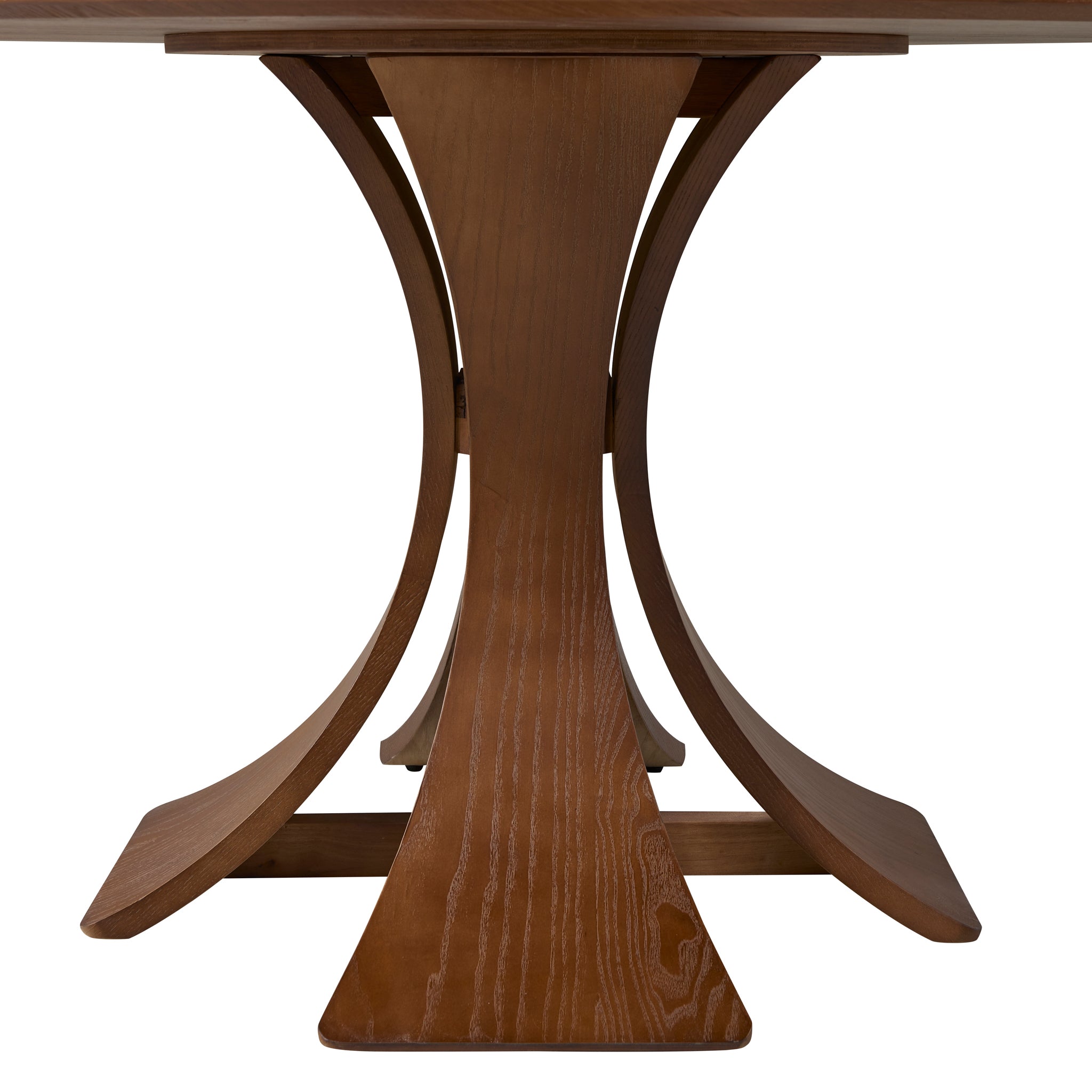 Close up details of the Elowen Round Dining Table leg