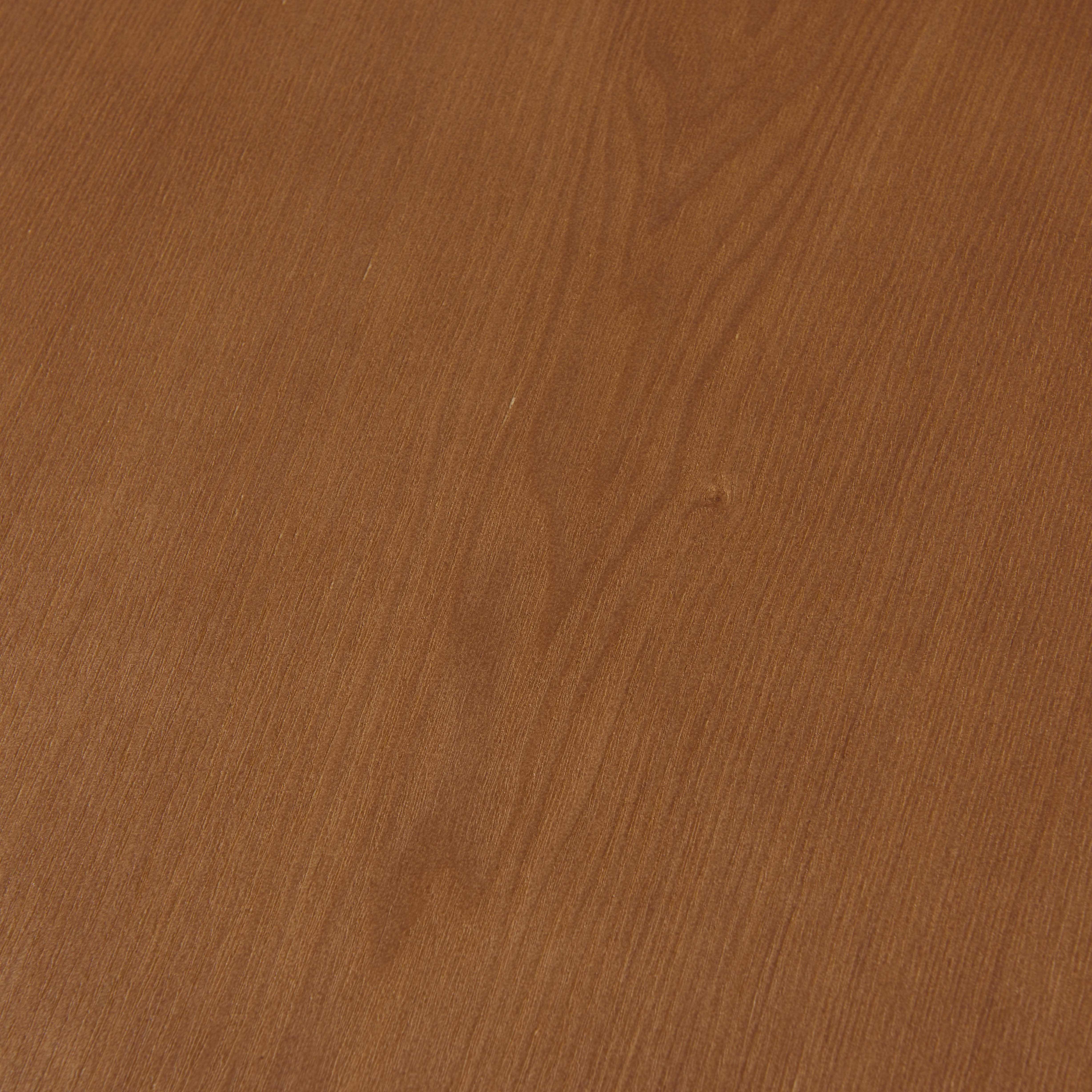 Walnut-finished ash wood veneer texture on the Evelyn Dining Table