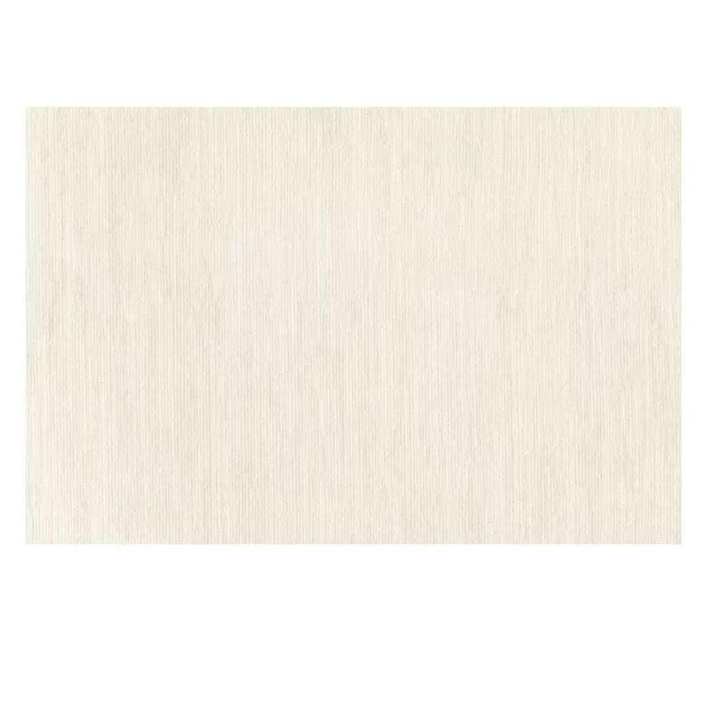 Full view of the Isabella Rug in a soft cream tone with subtle linear texture
