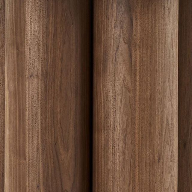 Close-up of a wooden surface of the Lyric Console Table