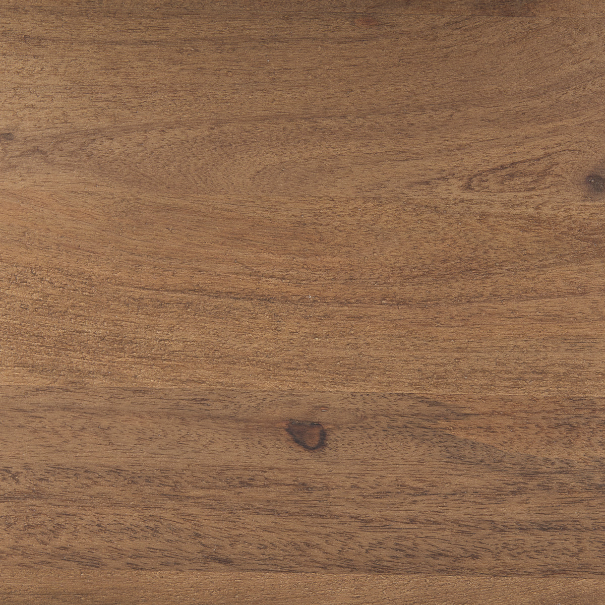 Close-up of the warm brown finish and natural wood grain on the panels of the Maddox geometric shelving unit.