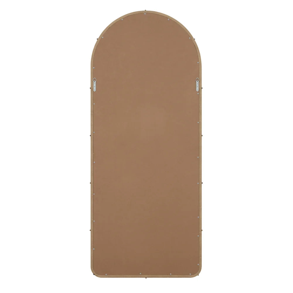 Back view of the Mirelle Full-Length Mirror showing the backing panel and vertical hanging hardware.