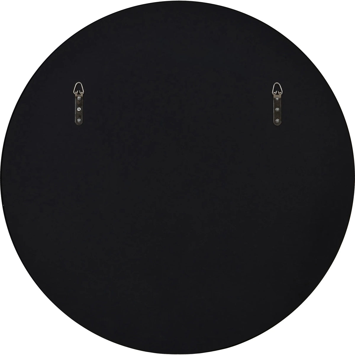 Back view of the Nova Wall Mirror showing mounting brackets for hanging