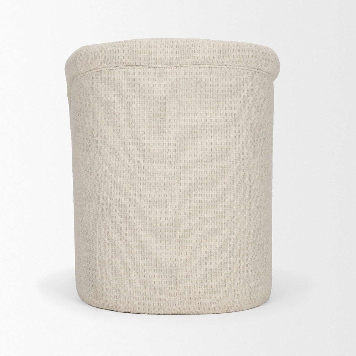 Back view of the Octavia cream upholstered dining armchair