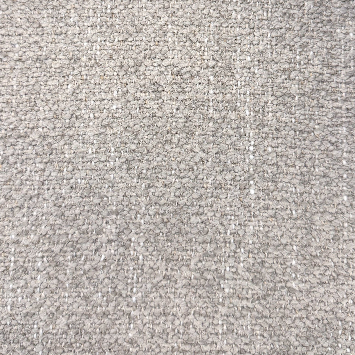 Close-up of the oatmeal upholstery texture on the Soren Bouclé Dining Chair