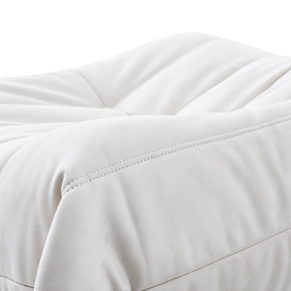 Close-up of the togo ottoman on a white background