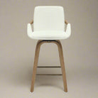 Alpine Curve Counter Stool with 360° swivel seat (Set of 2)