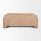 Back view of Arco sideboard showing clean finished wood paneling and sturdy construction.