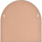 Back view of the Arco Wall Mirror showing the mounting hardware and arched shape