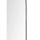 Close-up view of the Arco Wall Mirror showing its slim black metal edge detail