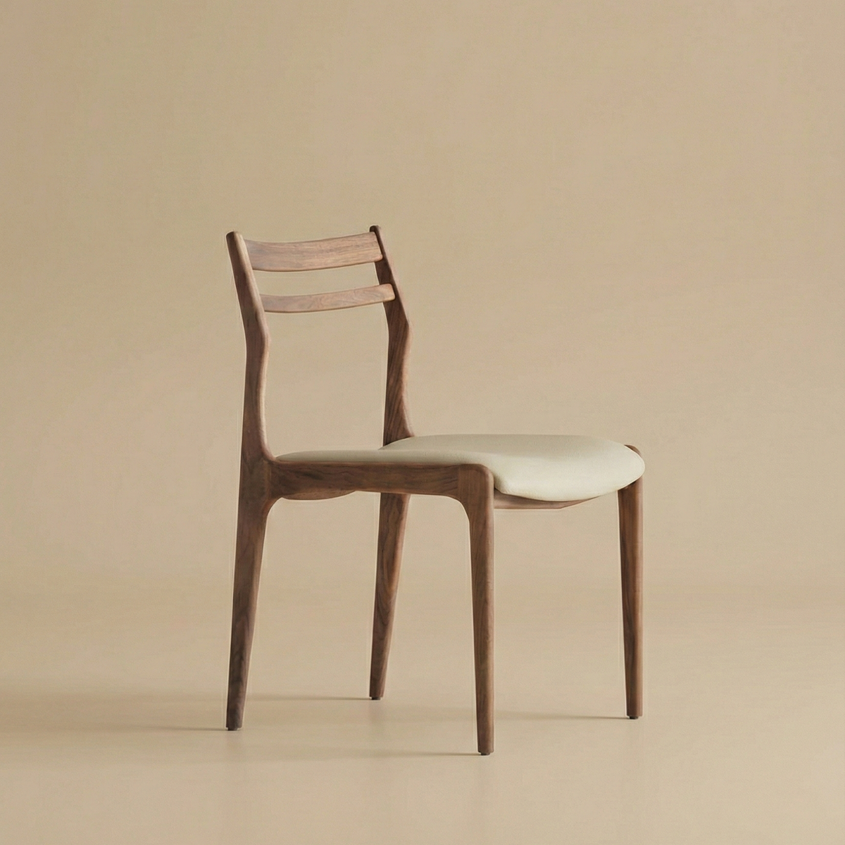 Studio view of the beige Aspen Classic Dining Chair