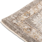 Close-up of the Aurelia Vintage Floral Rug in Taupe showing its soft-touch floral pile and subtle tonal variation.