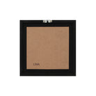 Back view of the Beatrice framed wall art showing a flat wooden backing and secure sawtooth mounting hardware.