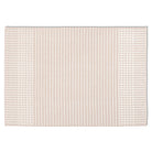 Full overhead view of the rectangular Beckett textured stripe rug featuring horizontal stripes and patterned borders in soft neutral tones.