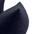 [Serenity Blue] Close-up of the Blooming Embrace Modular Sofa showing the textured Serenity Blue chenille and stitched seam on the curved armrest