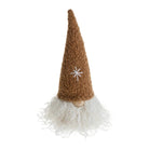 Brown tall-hat gnome decoration with white beard