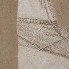 Close-up detail of Calma Horizon abstract wall art showing layered textures and soft neutral tones