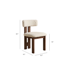 Casper Bouclé Dining Chair dimensions and measurements