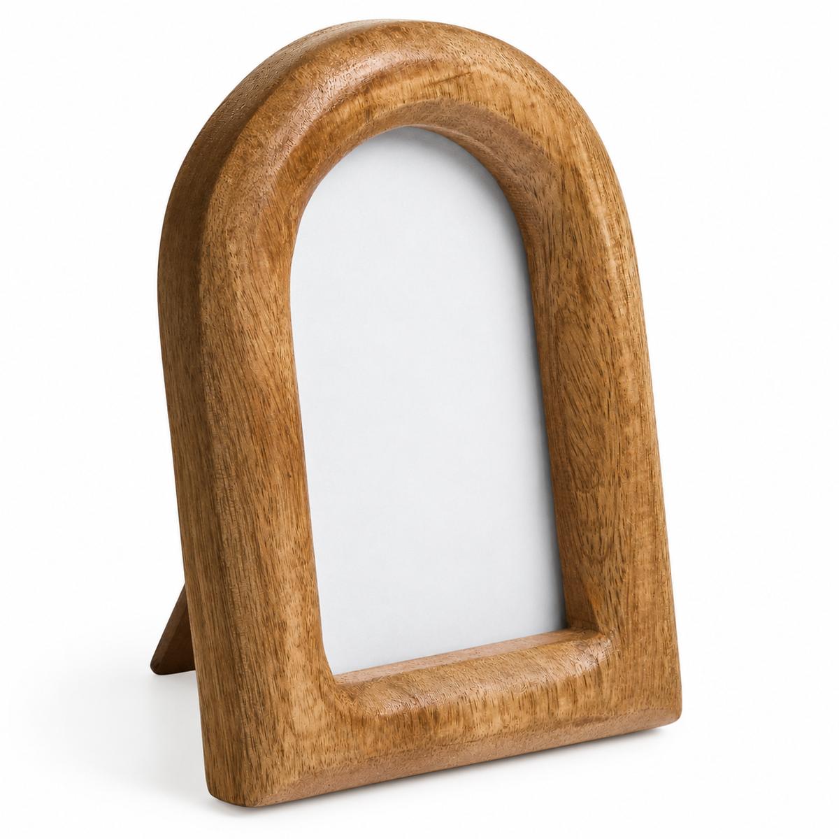 Cavell arch natural mango wood picture frame with blank insert