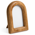 Cavell arch natural mango wood picture frame with blank insert