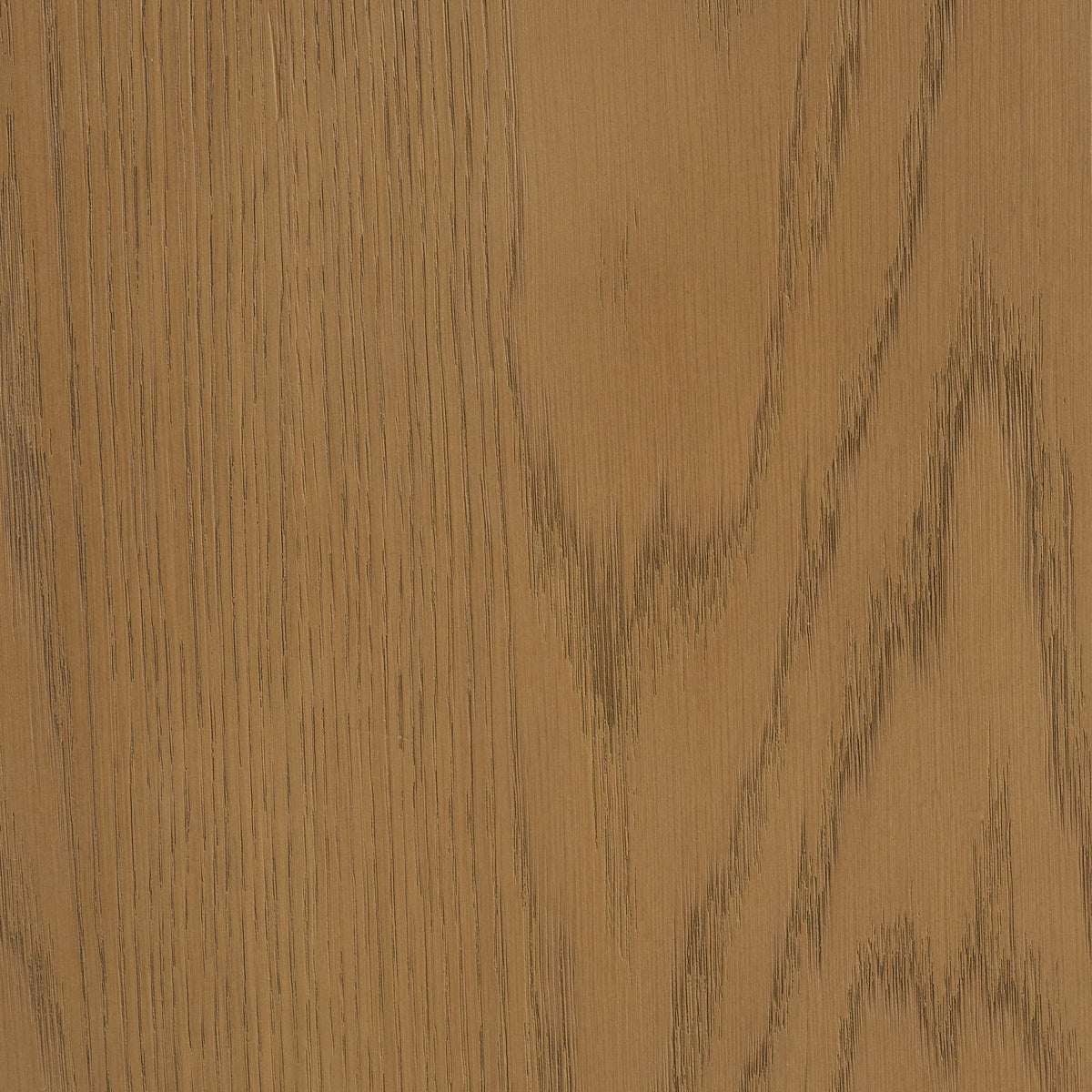 Material swatch showing the light brown oak grain used on the Cavelle Coffee Table base.