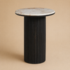 Cyrus Fluted Marble Side Table