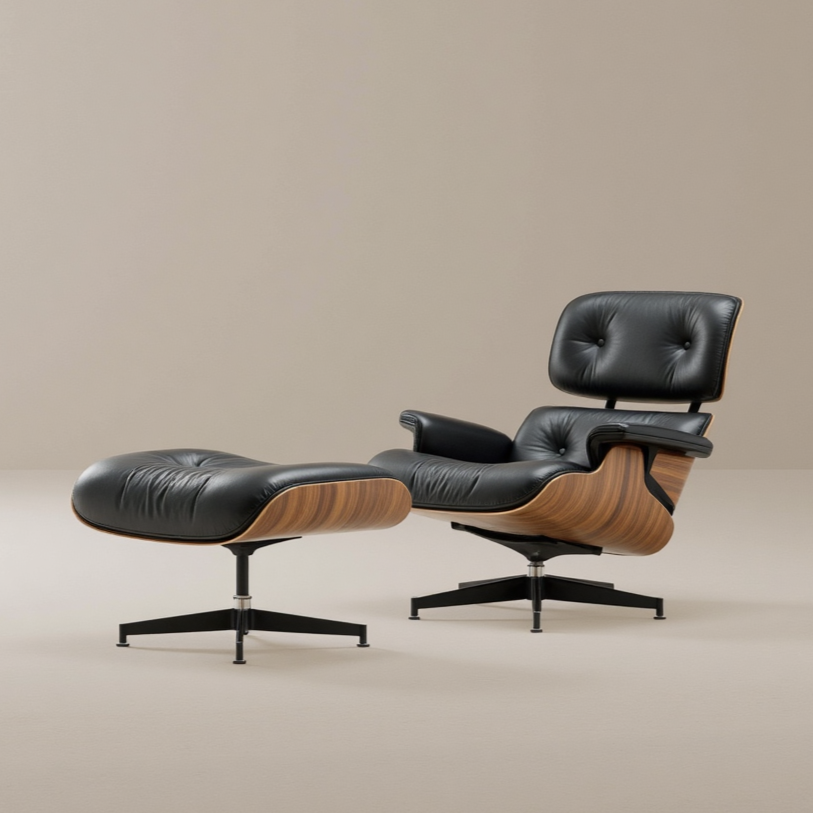 Eames Lounge Chair with Ottoman - Iconic Mid-Century Modern Design