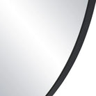 Close-up of Eclipse Wall Mirror showing slim black irregular frame edge