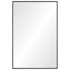 EdgeLine Wall Mirror with sleek rectangular shape and thin black metal frame
