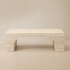 Elio Travertine-Look Coffee Table