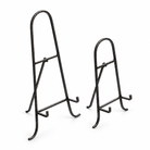 Elowen antique black iron display easels in small and large sizes