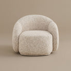 Estelle armchair in beige studio background