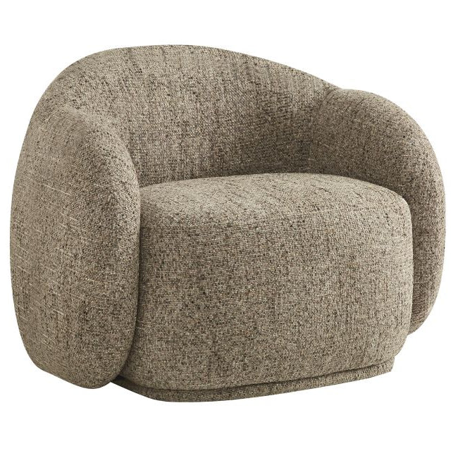Angle view of the Estelle Accent Chair on a white background