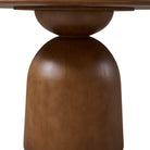 Detail close up of the Evelyn Dining Table pedestal base