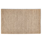 Full overhead view of the rectangular beige Felix handmade textured rug featuring a chunky, bobbled surface