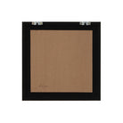 Back view of the Florence framed portrait showing a black wooden backing and two secure metal D-ring mounting brackets.