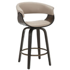 Angled studio view of the mushroom Halo Swivel Counter Stool