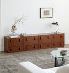 Jasper Modular Sideboard arranged in a long low media-console configuration