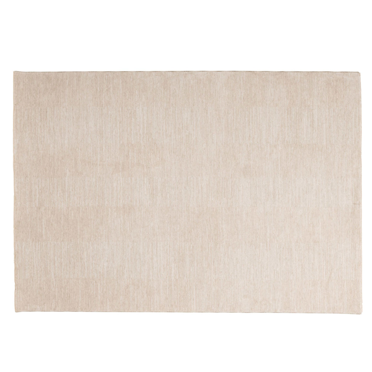 Full view of the Jeanne Rug in warm ivory with subtle tonal texture