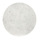 Round white marble stone on a white background