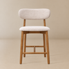 Linen Ash Wood 26" Counter Stool (Set of 2)