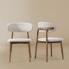 Linen Ash Wood Dining Side Chair (Set of 2)