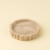 Lucca Travertine Scalloped Plate M
