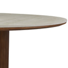 Lucia Dining Table details of the table thickness