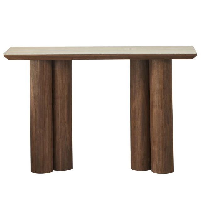 Front view of the Lyric Console Table on a white background