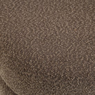 Detail view of the Moita Bouclé Stool featuring soft textured bouclé upholstery