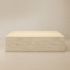 Mono Travertine-Look Coffee Table
